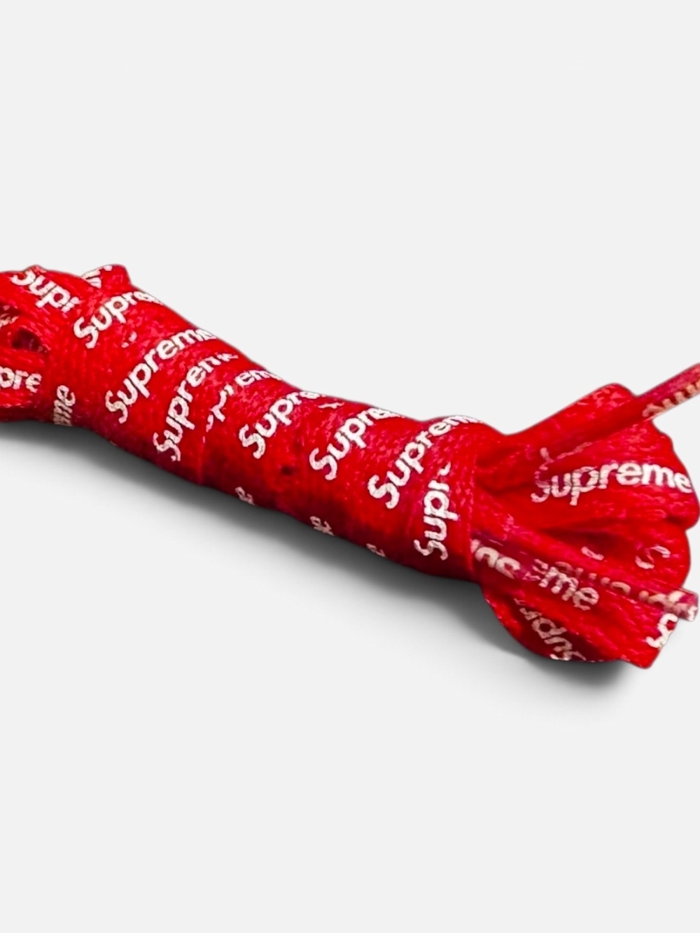 Supreme Red Logo Shoelaces 160cm (63 Inches)